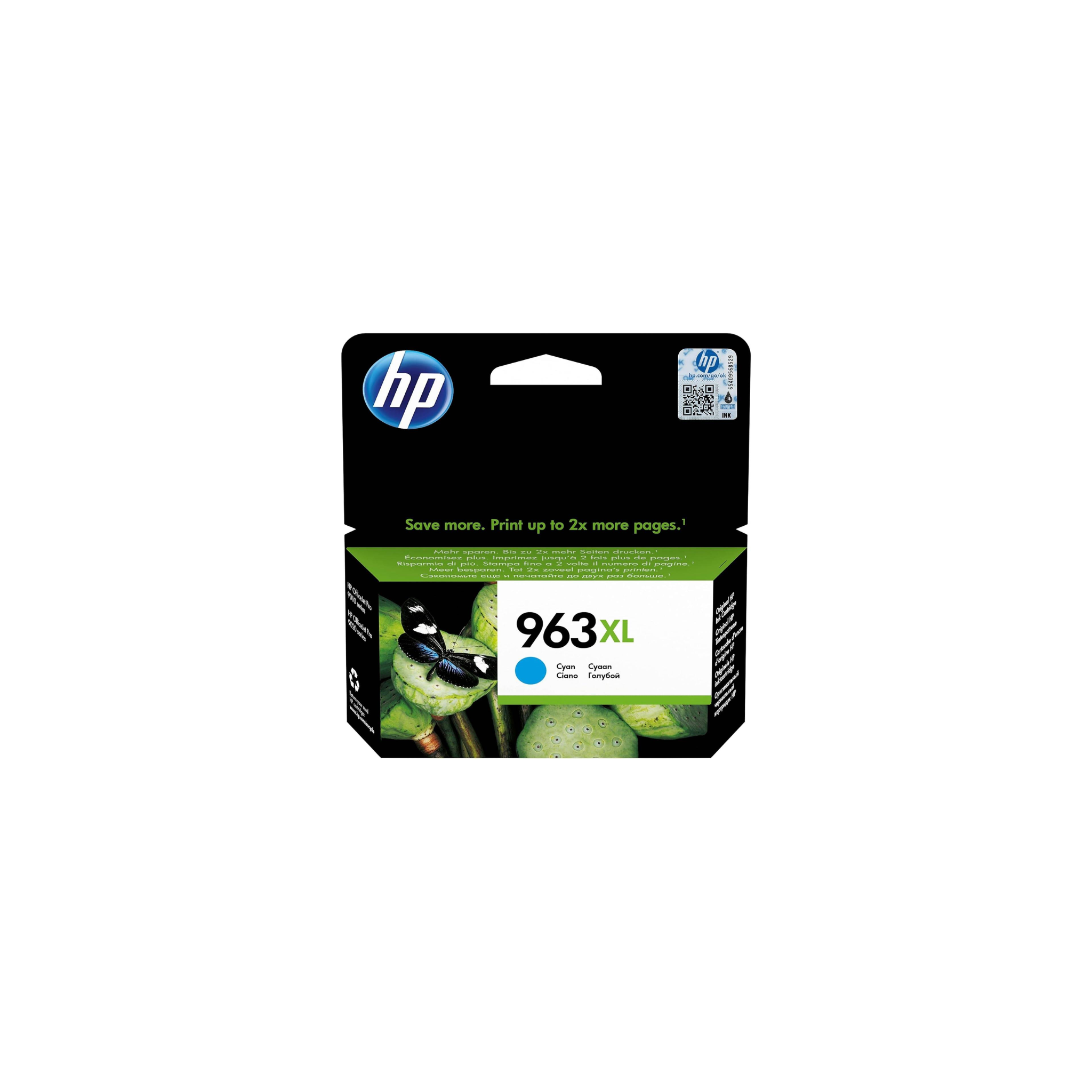 ראש דיו ציאן מקורי HP 963XL