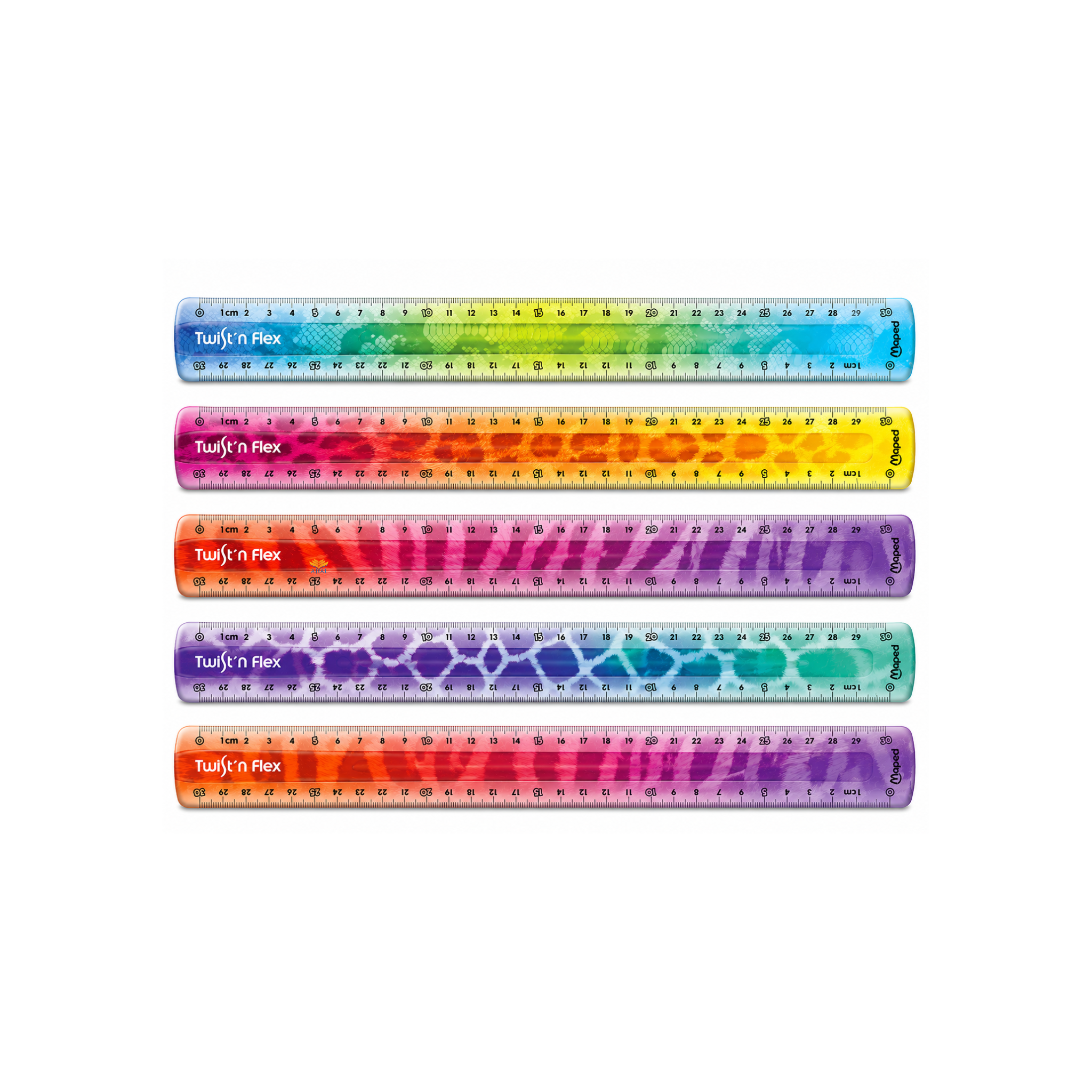 סרגל גמיש מנומר חיות 30 ס"מ MAPED