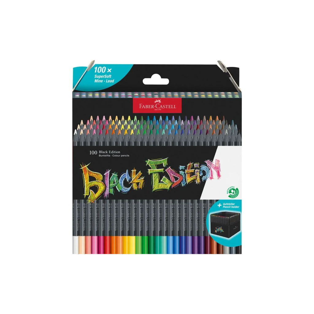 Faber Castell Black Edition סדרה שחורה סט 100 עפרונות