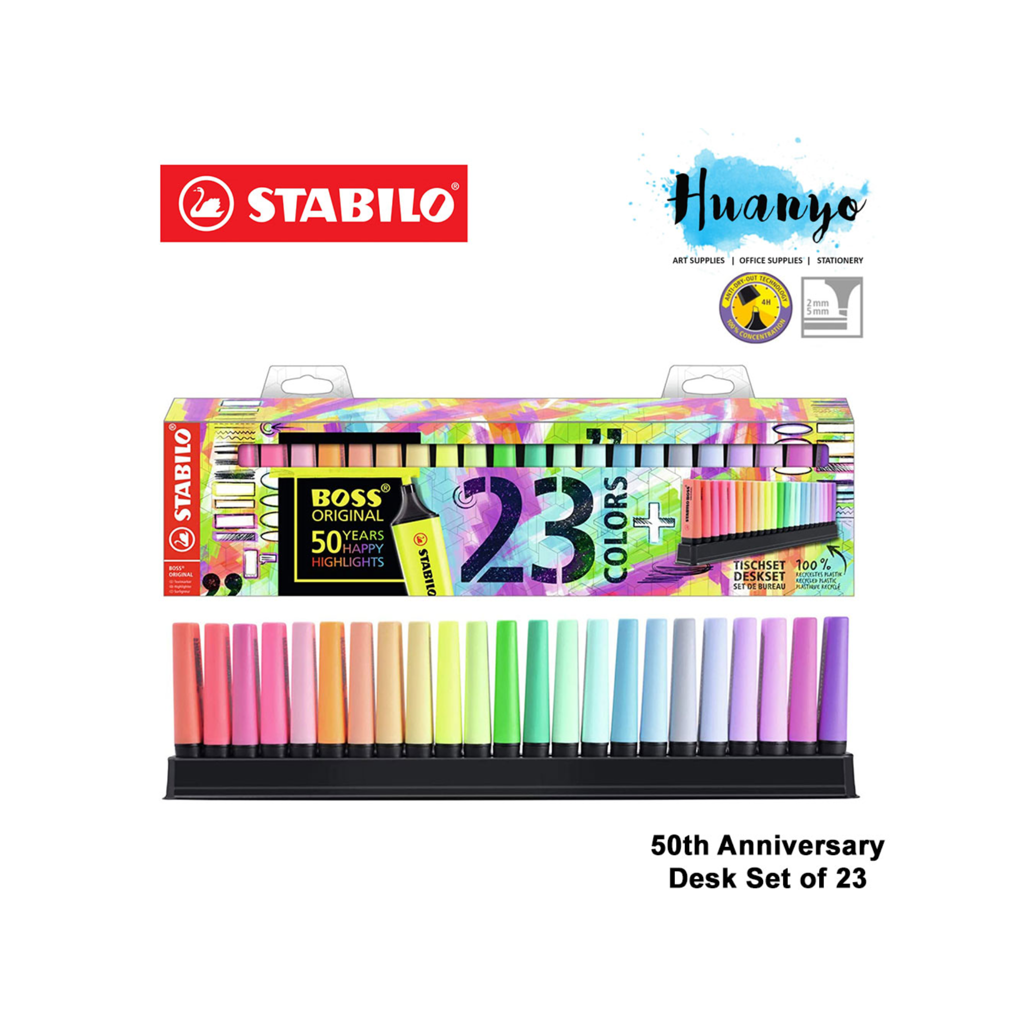 מדגש + מעמד STABILO