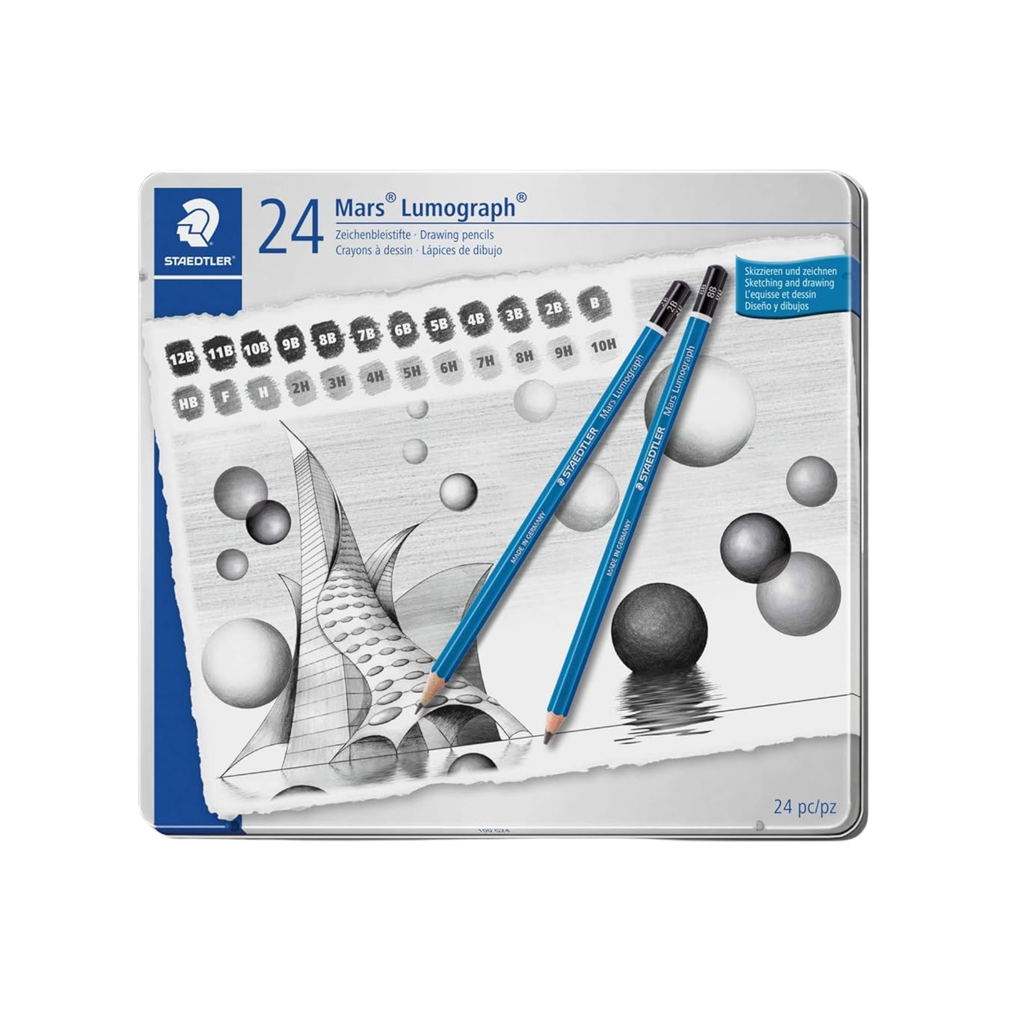 Staedtler Mars Lumograph עפרונות שרטוט 100