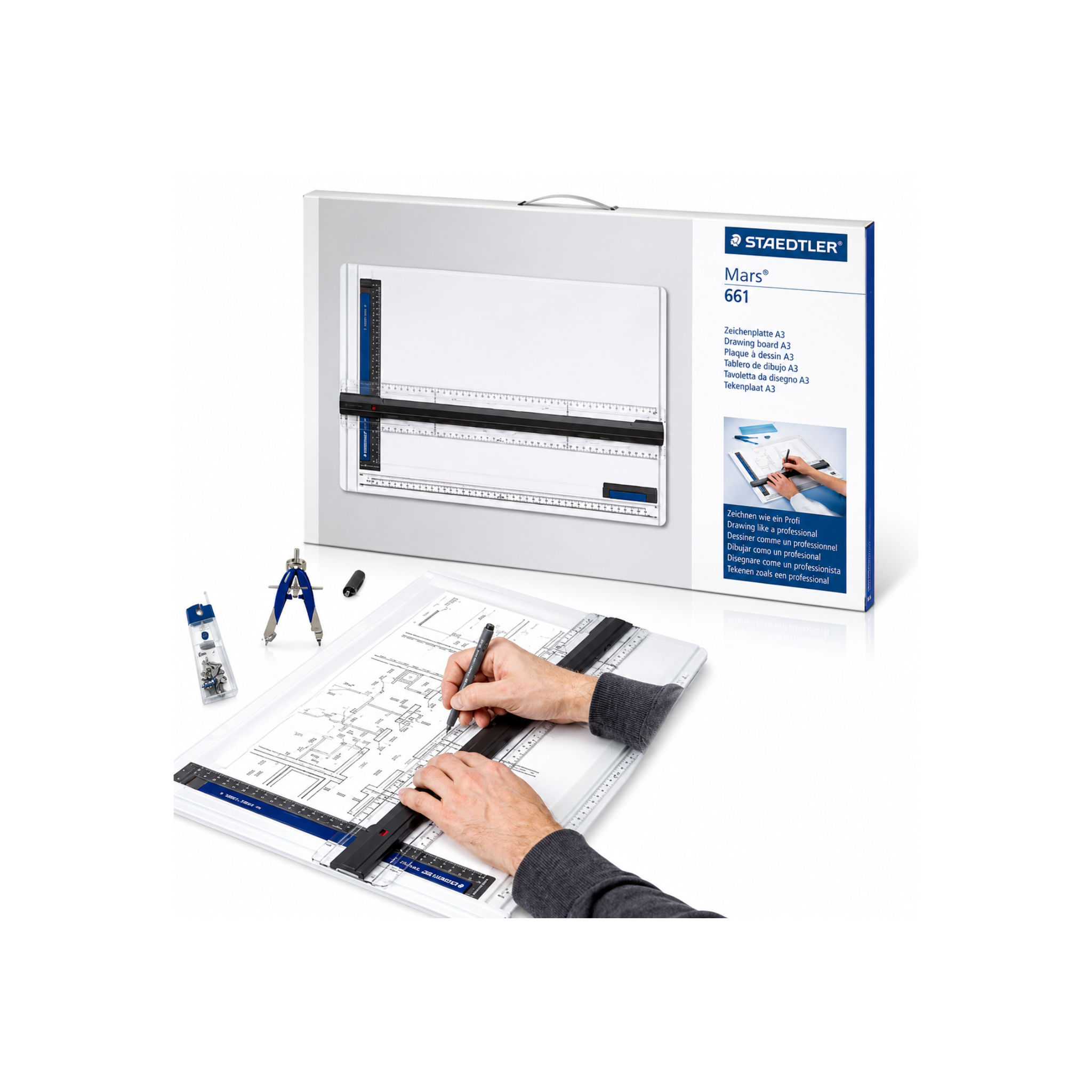 לוח שרטוט מקצועי STAEDTLER A3