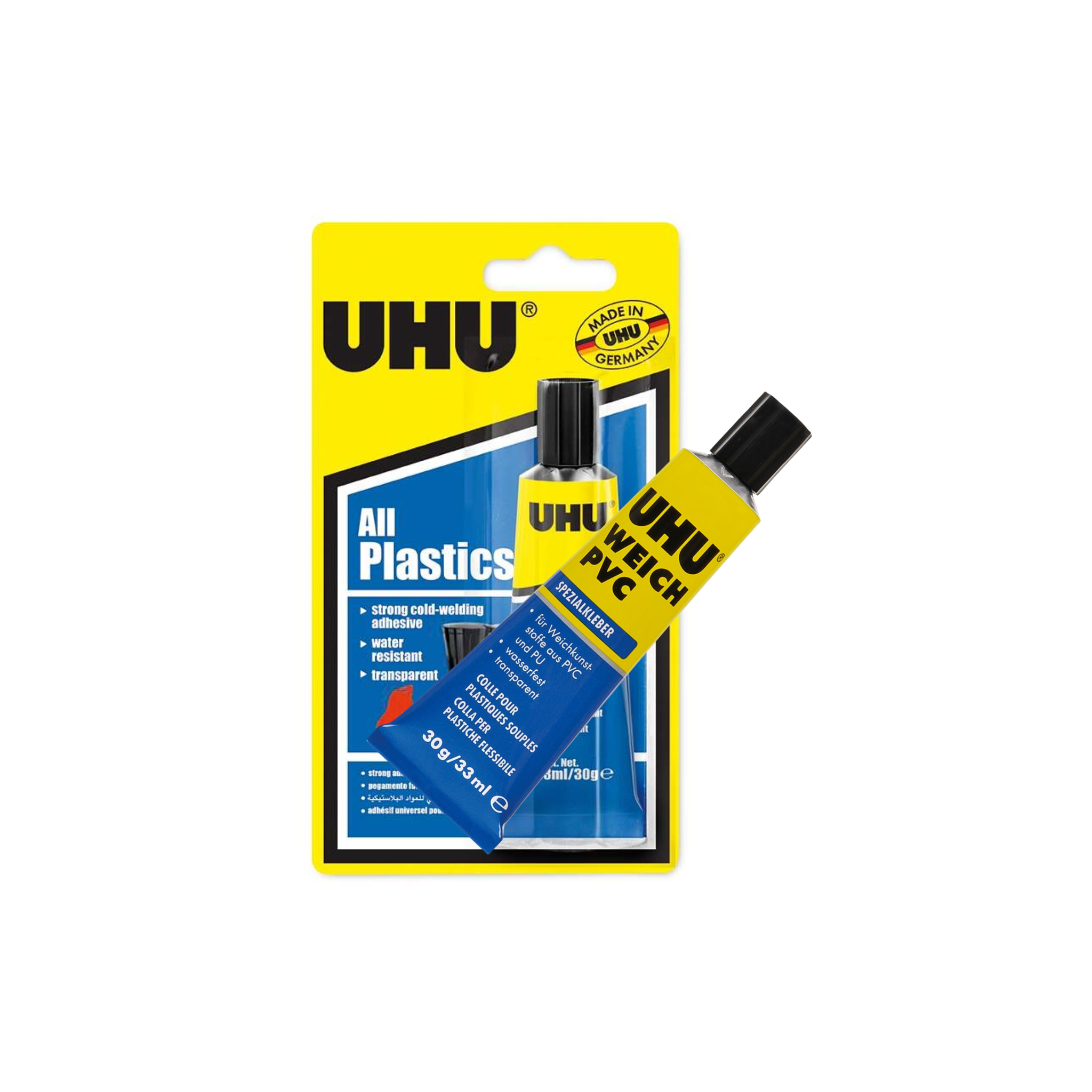 דבק פי.וי.סי רך UHU SOFT PVC