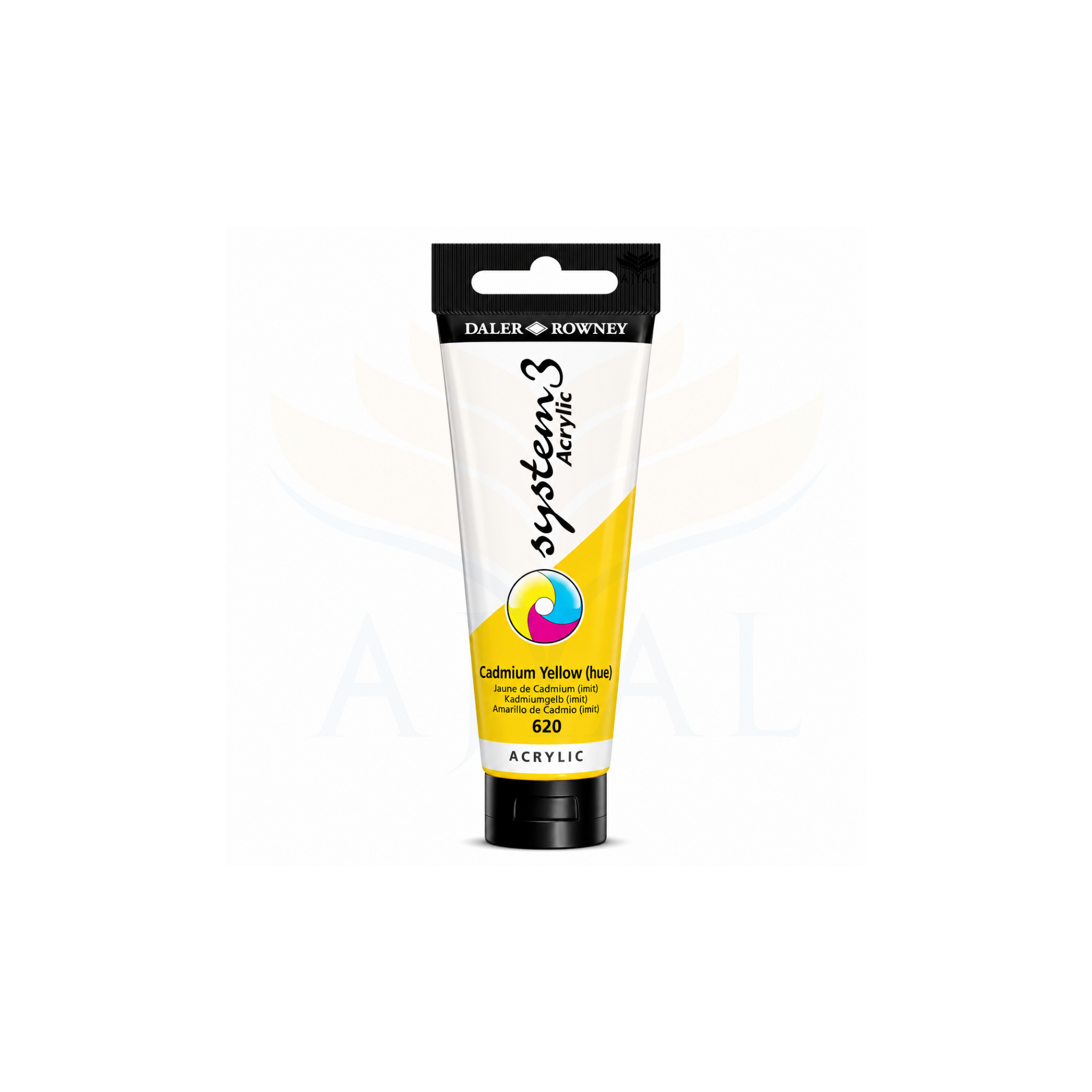 צבע אקרילי 150 מ"ל DALER ROWNEY SYSTEM 3 Cadmium Yellow Hue 620