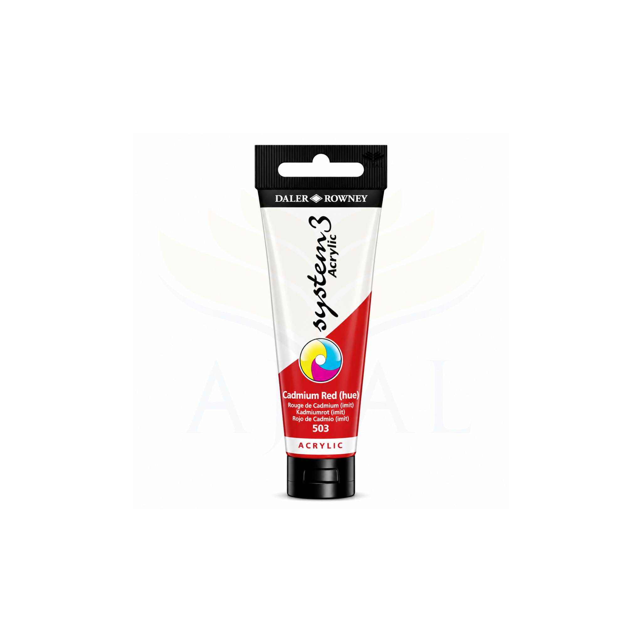 צבע אקרילי 150 מ"ל DALER ROWNEY SYSTEM 3 Cadmium Red Hue 503