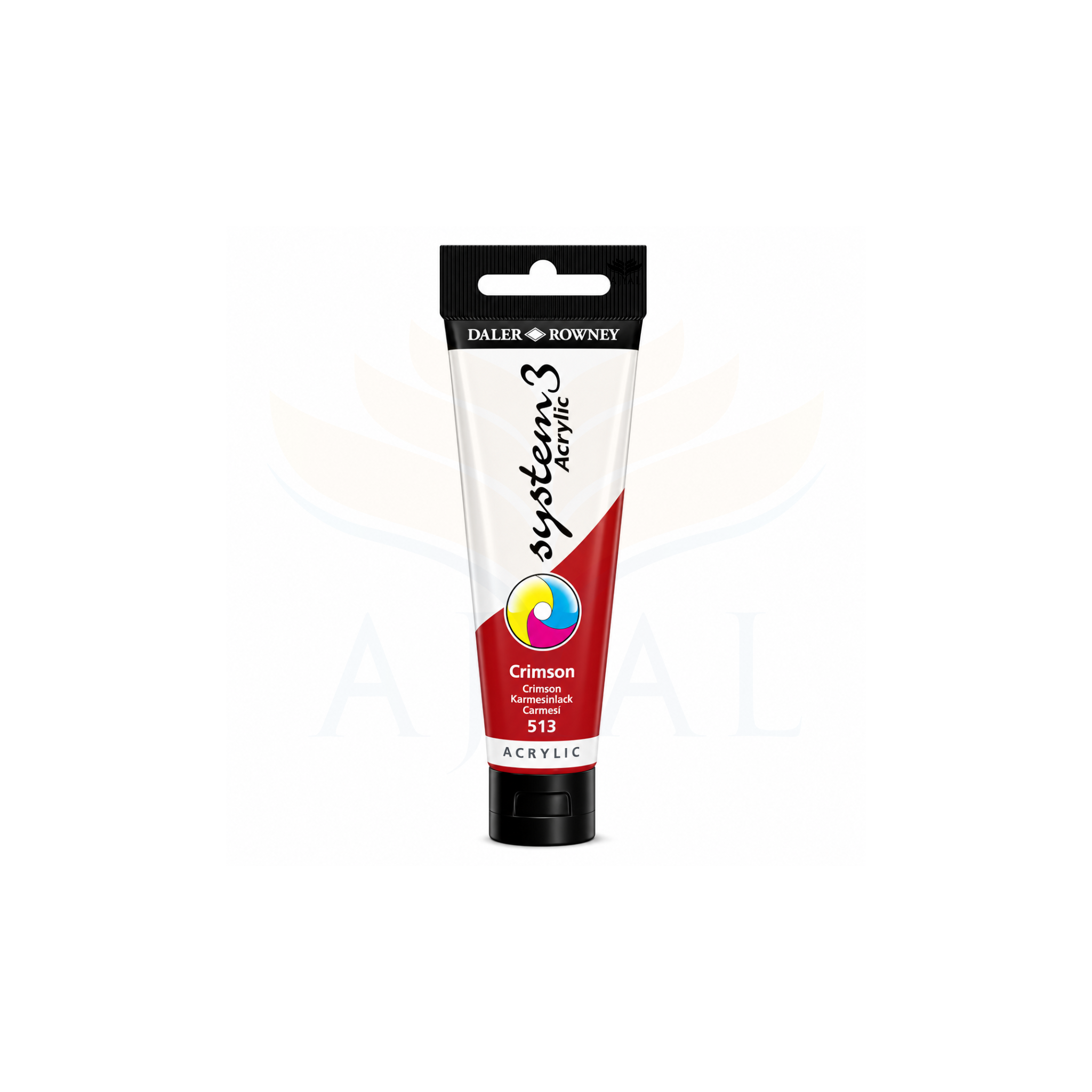 צבע אקרילי 150 מ"ל DALER ROWNEY SYSTEM 3 Crimson 513