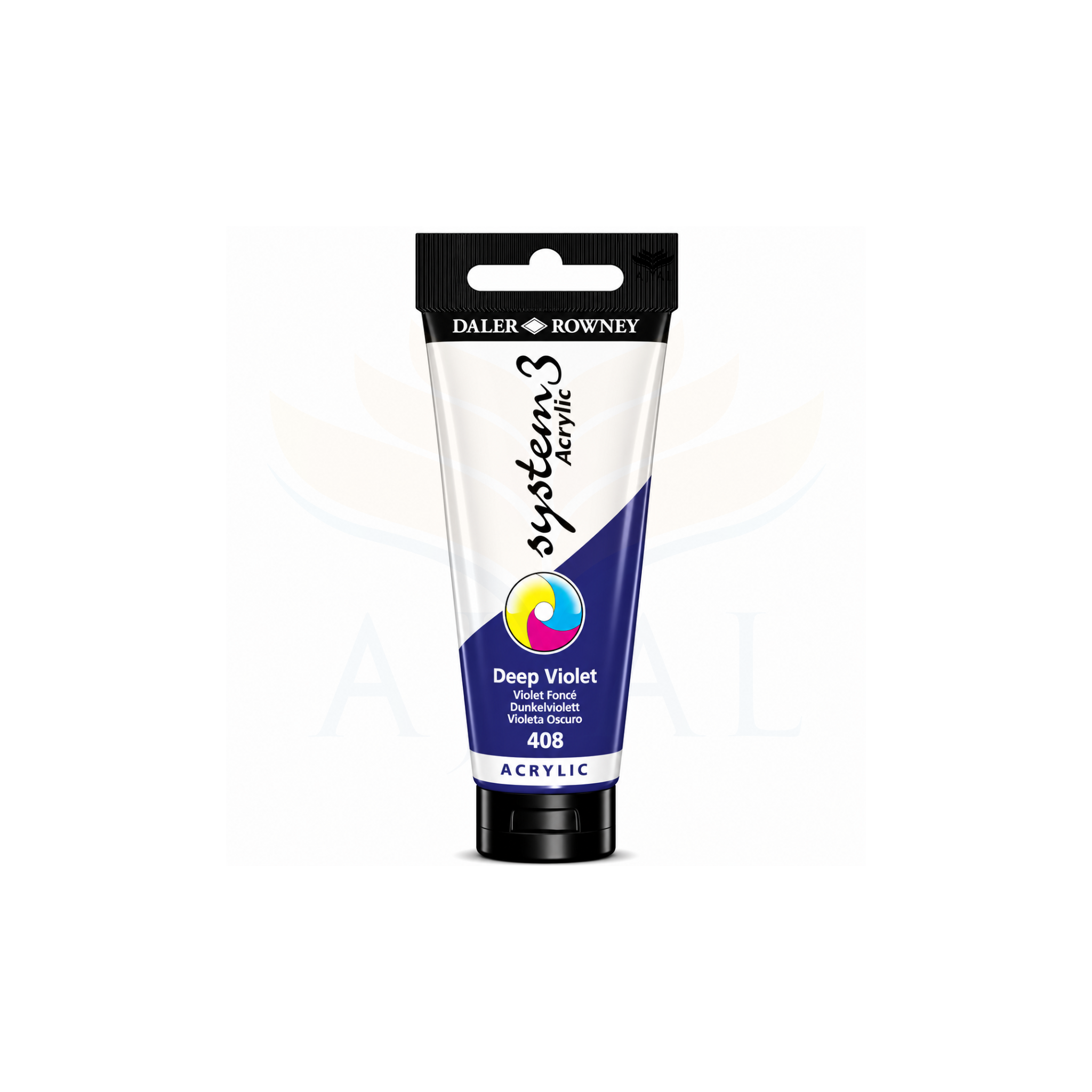 צבע אקרילי 150 מ"ל DALER ROWNEY SYSTEM 3 Deep Violet 408
