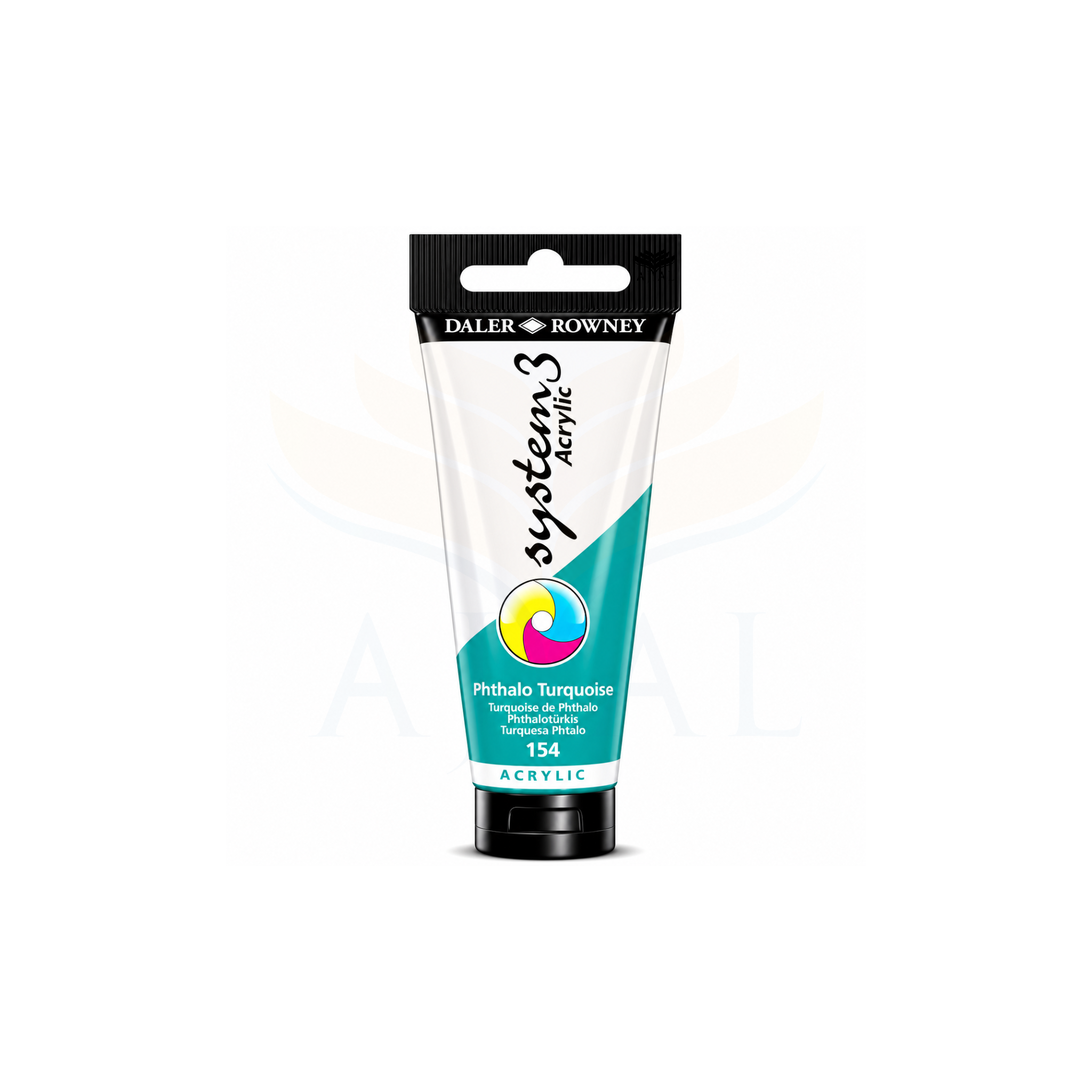צבע אקרילי 150 מ"ל DALER ROWNEY SYSTEM 3 Phthalo Turquoise