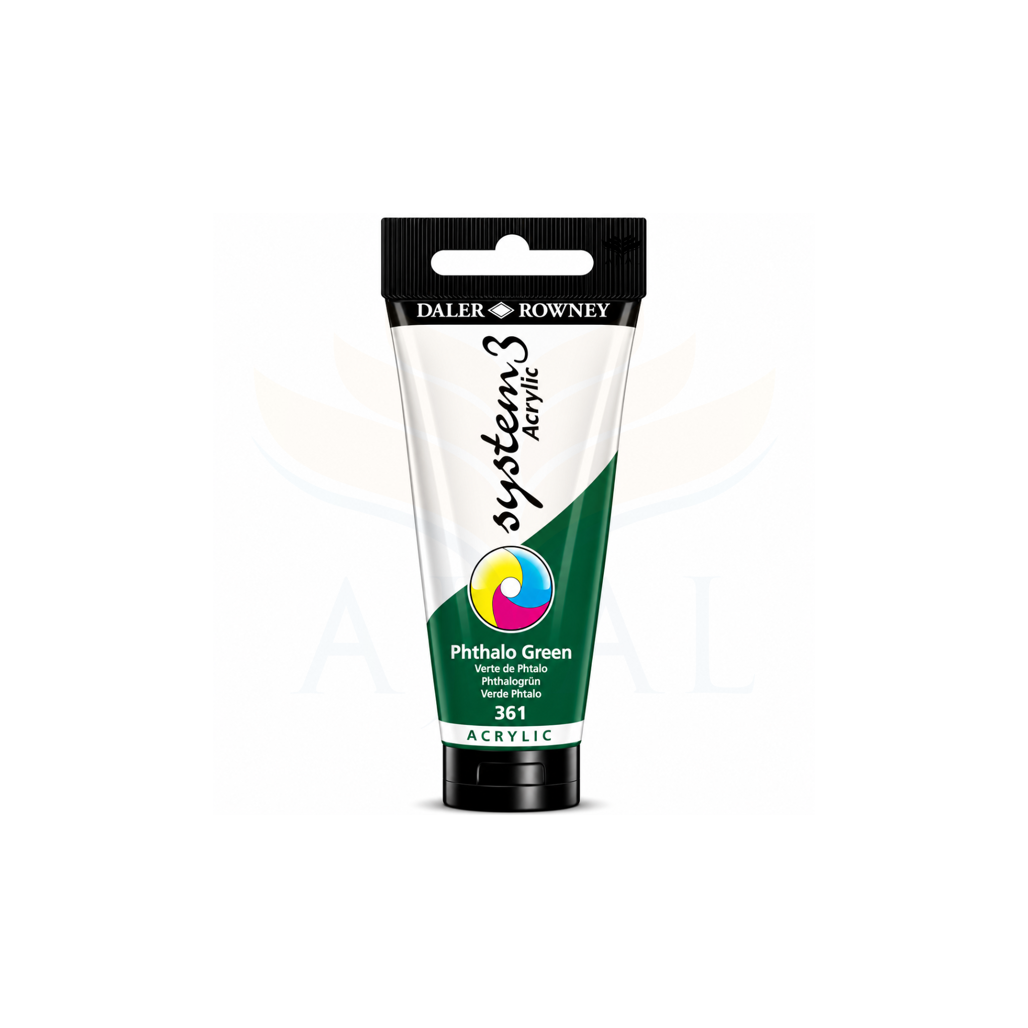 צבע אקרילי 150 מ"ל DALER ROWNEY SYSTEM 3 Phthalo Green 361