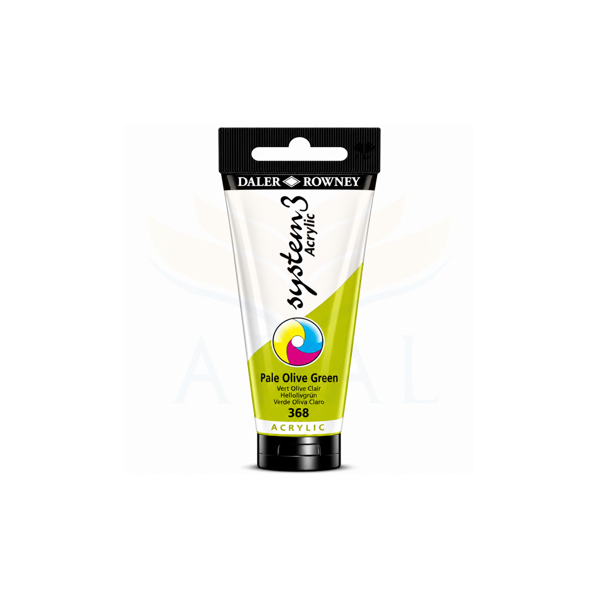 צבע אקרילי 150 מ"ל DALER ROWNEY SYSTEM 3 Pale Olive Green 368