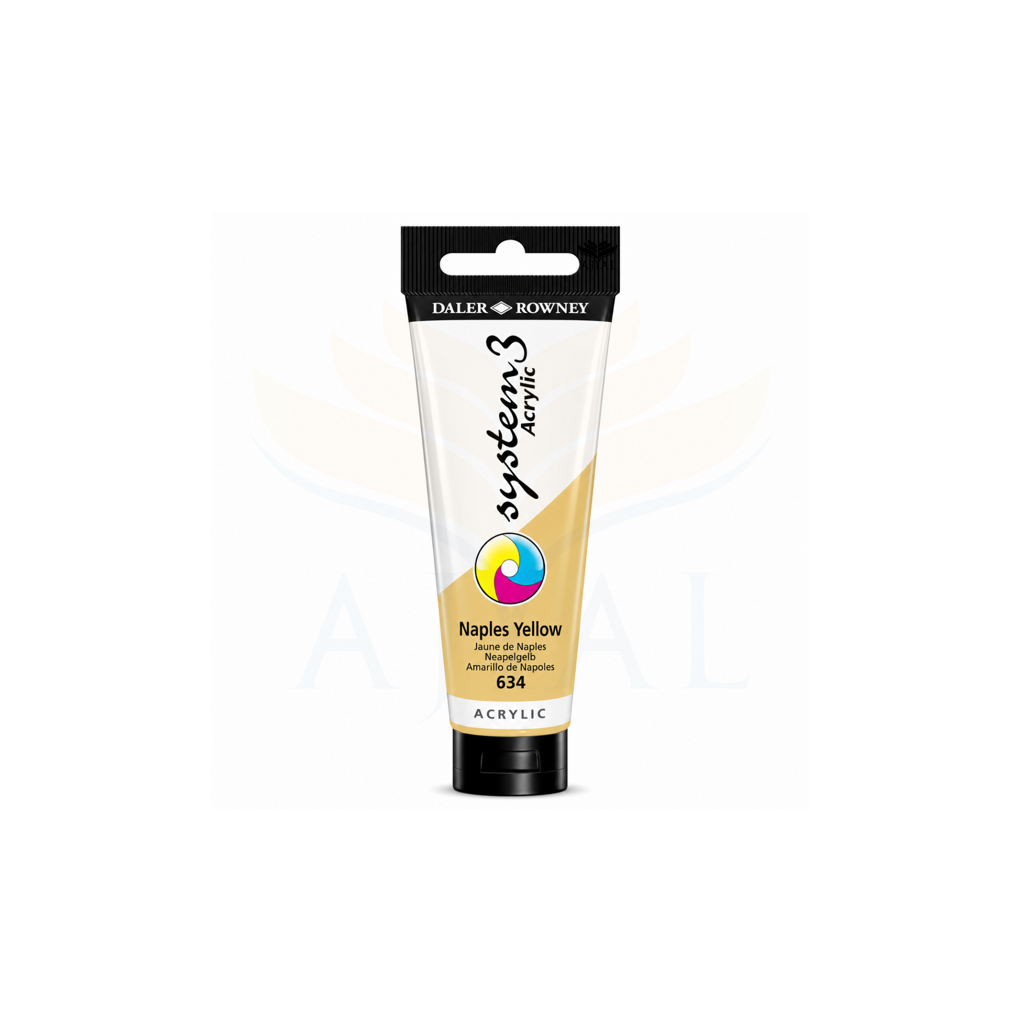 צבע אקרילי 150 מ"ל DALER ROWNEY SYSTEM 3 Naples Yellow 634