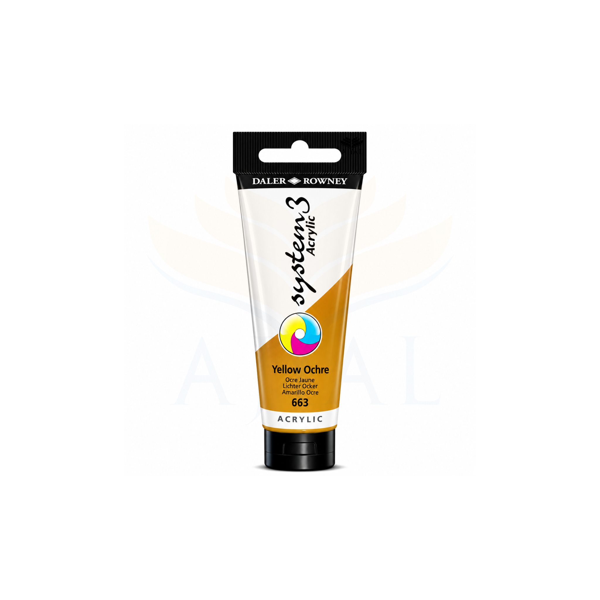 צבע אקרילי 150 מ"ל DALER ROWNEY SYSTEM 3 Yellow Ochre 663