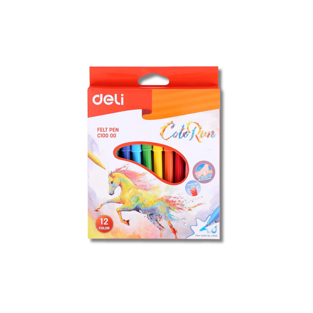 DELI מארז טושים צבעוניים