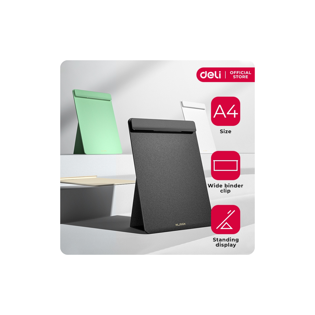 לוח מהנדס עומד שחור DELI NUSIGN ENS503