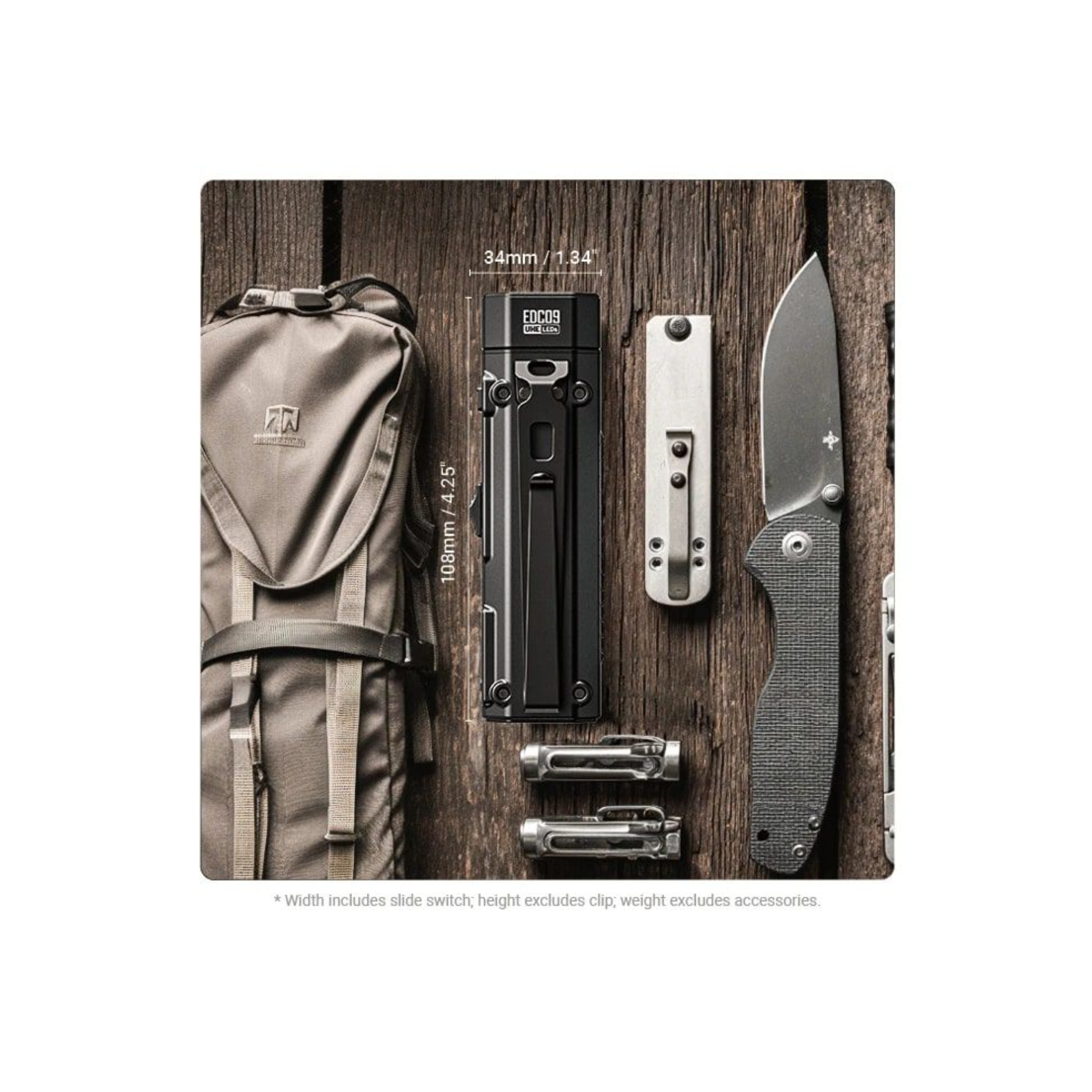 NITECORE פנס יד זוויתי מגנטי נטען 1600 לומן