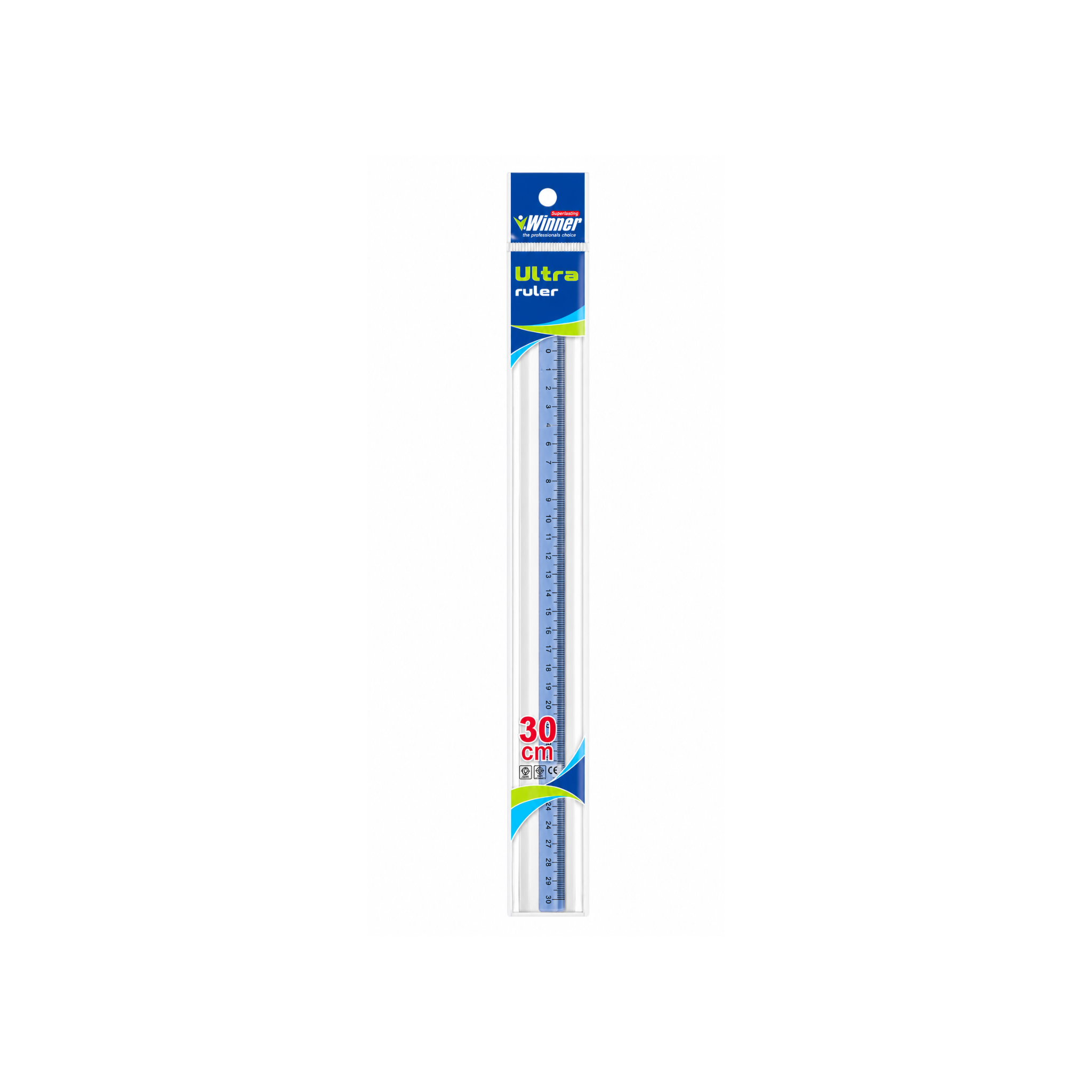 סרגל קריסטלי WINNER ULTRA RULER 30