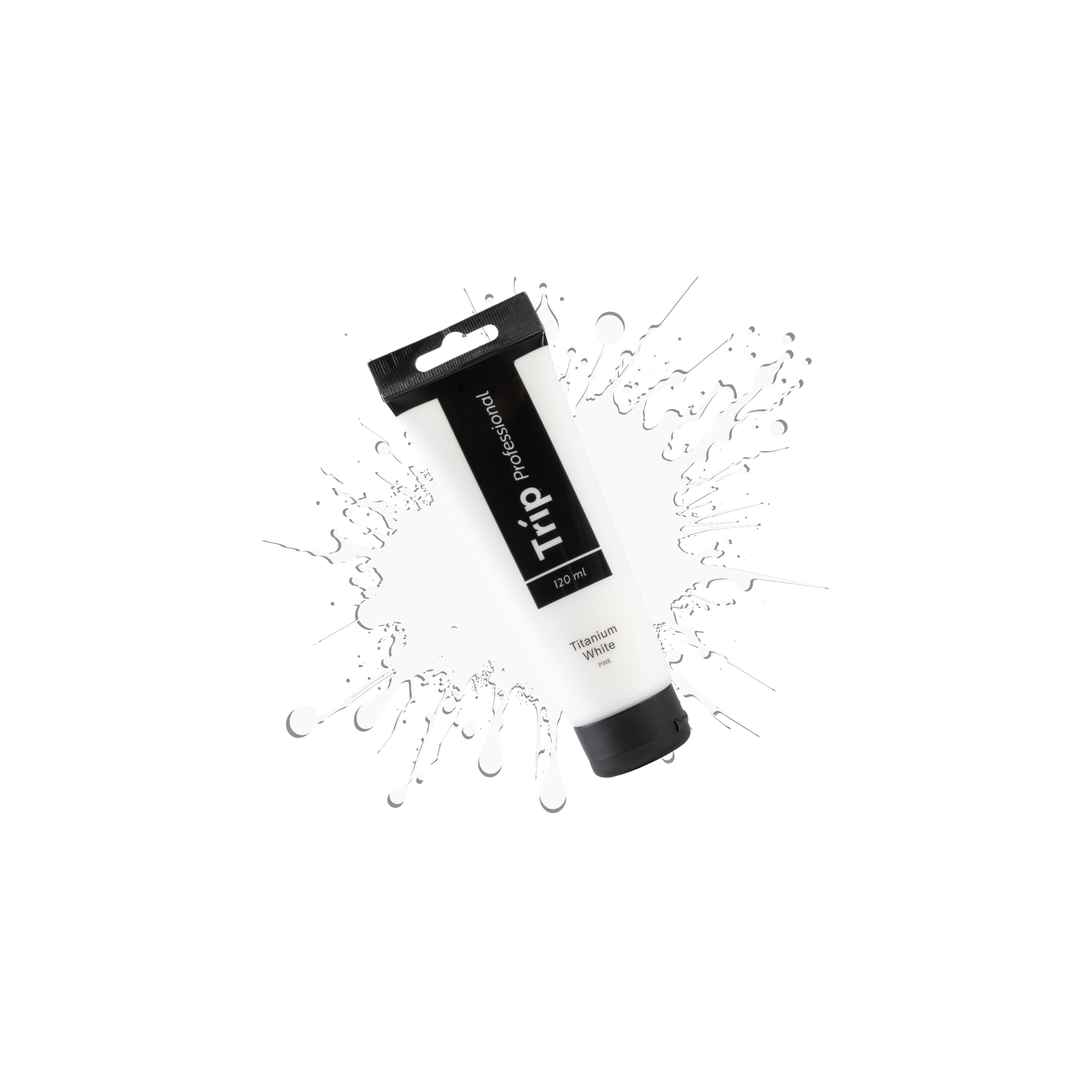 צבע אקריליק 120 מ"ל TRIP TITANIUM WHITE