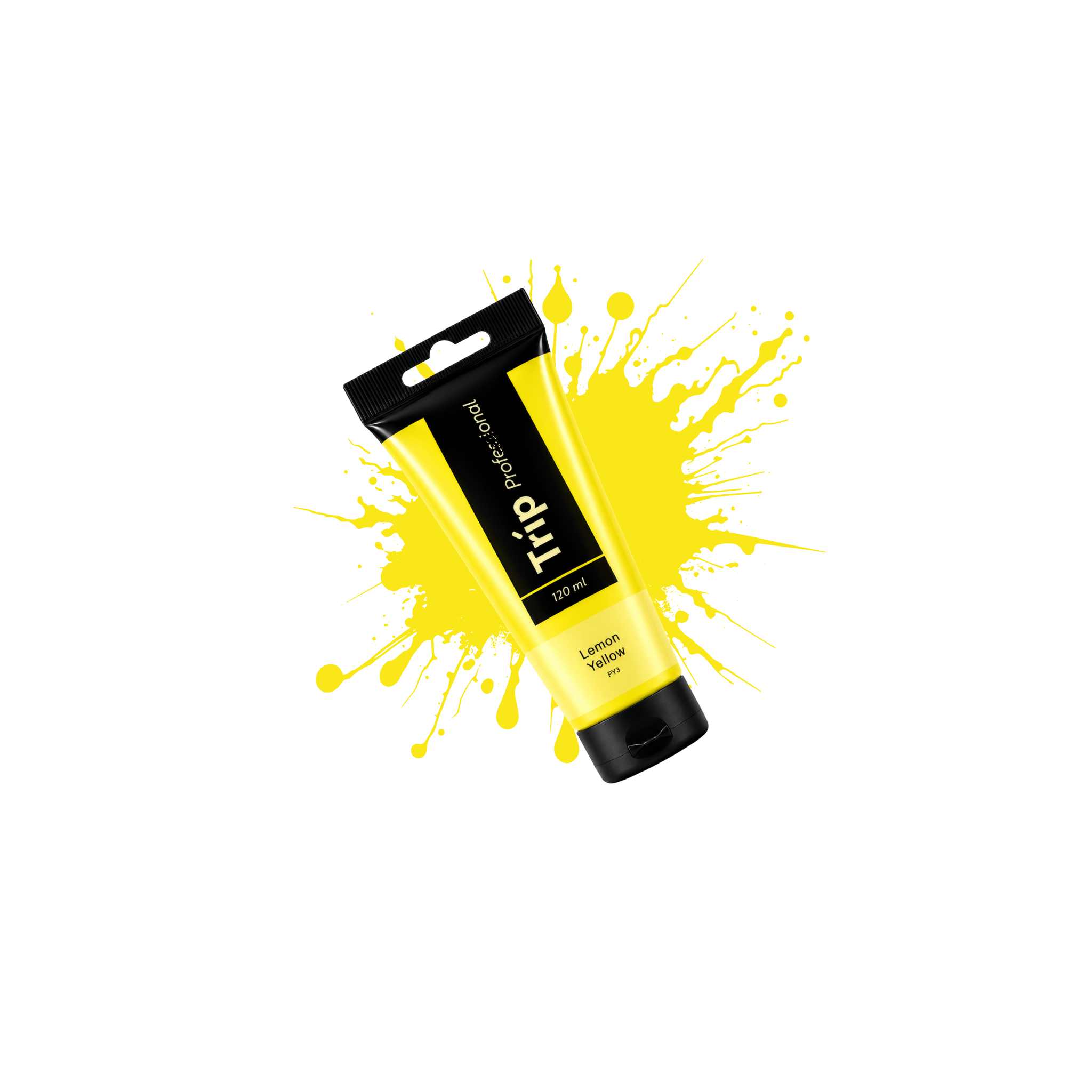 צבע אקריליק 120 מ"ל TRIP Lemon Yellow