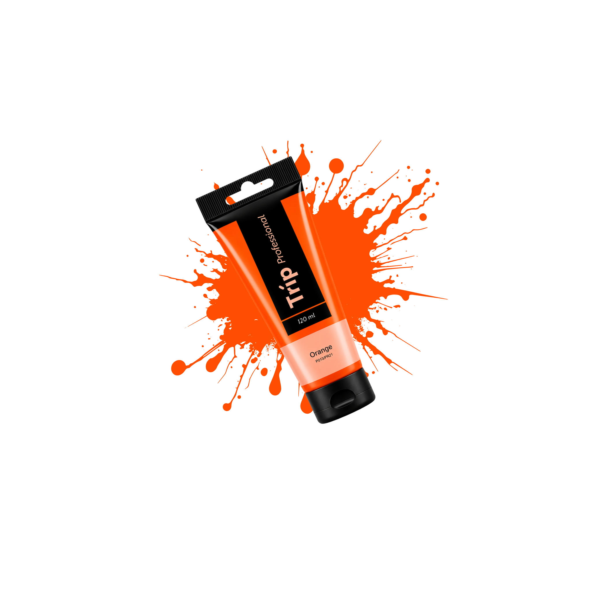 צבע אקריליק 120 מ"ל TRIP Orange