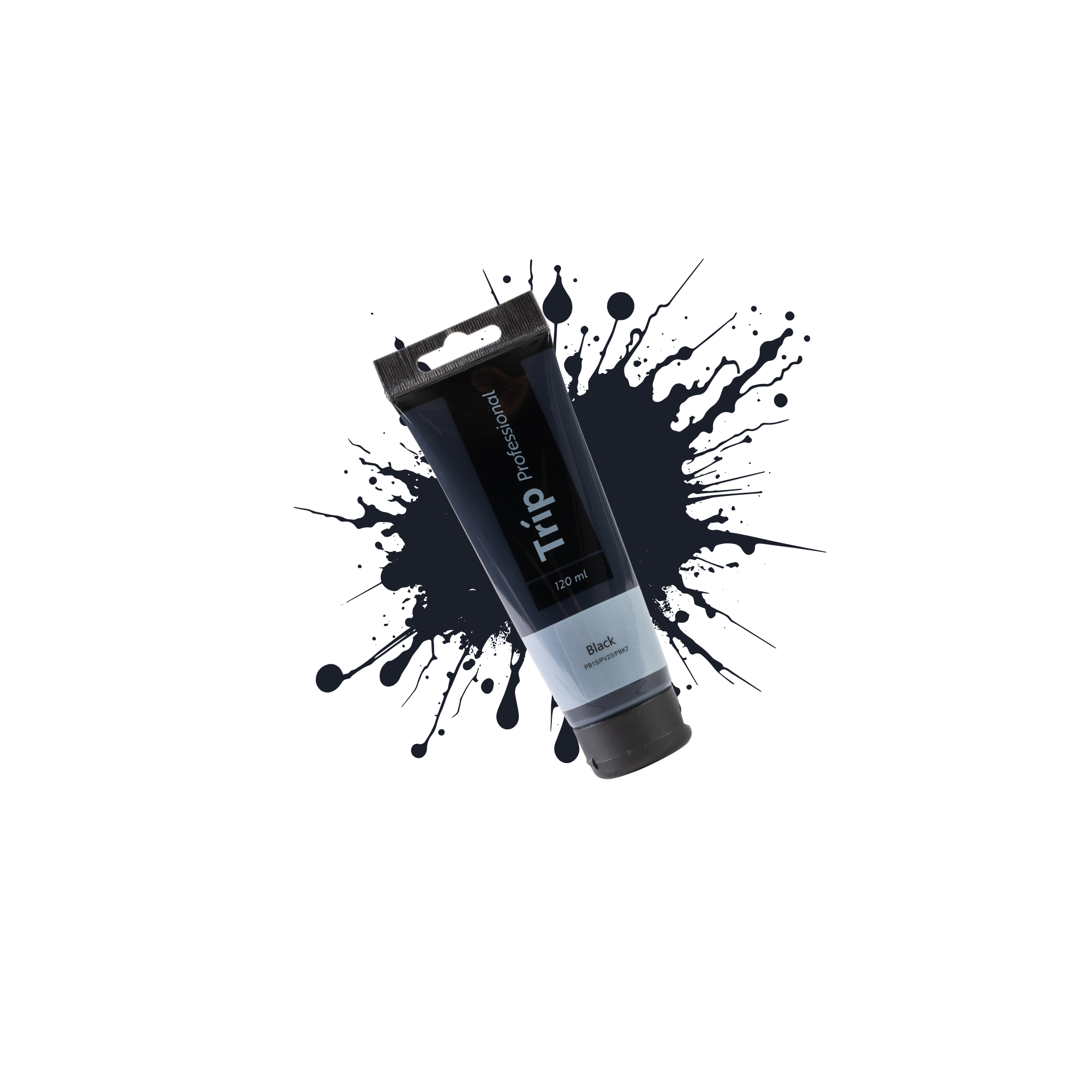 צבע אקריליק 120 מ"ל BLACK