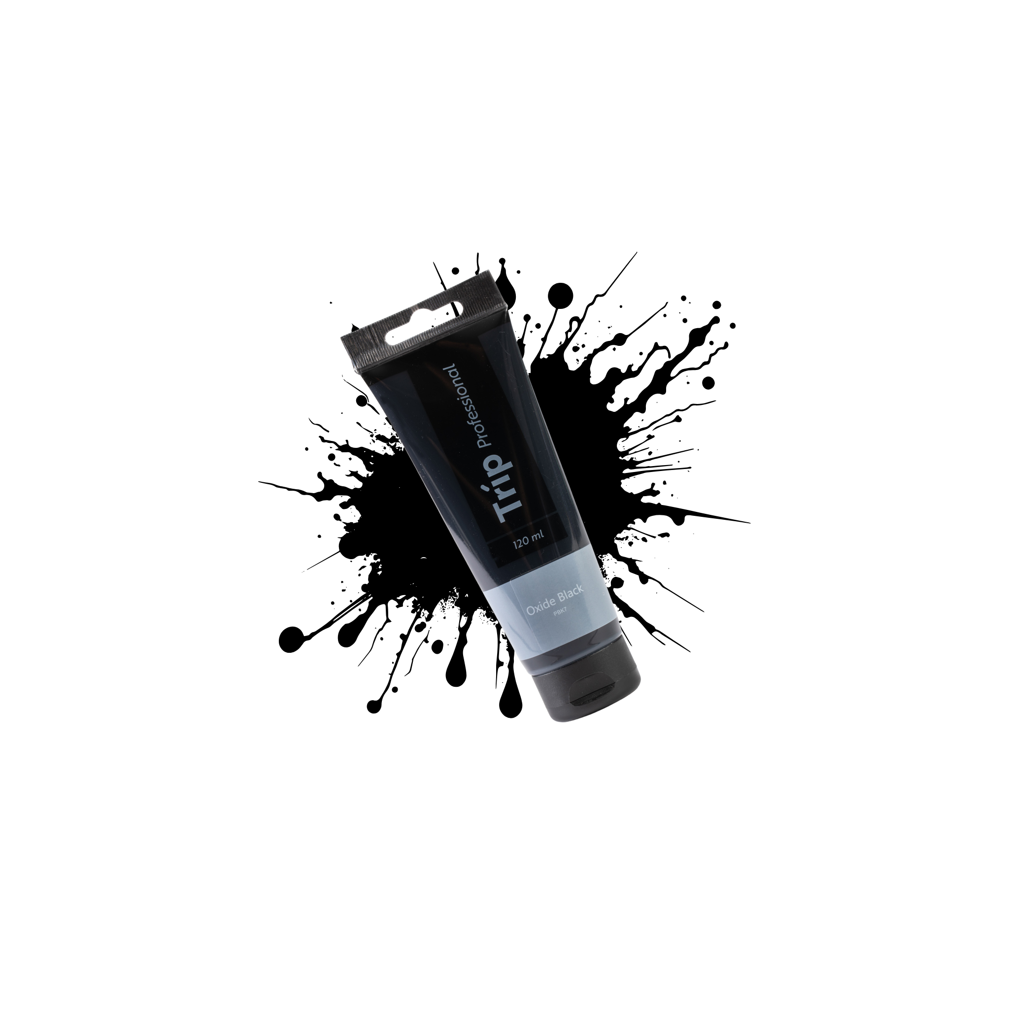 צבע אקריליק 120 מ"ל OXIDE BALCK