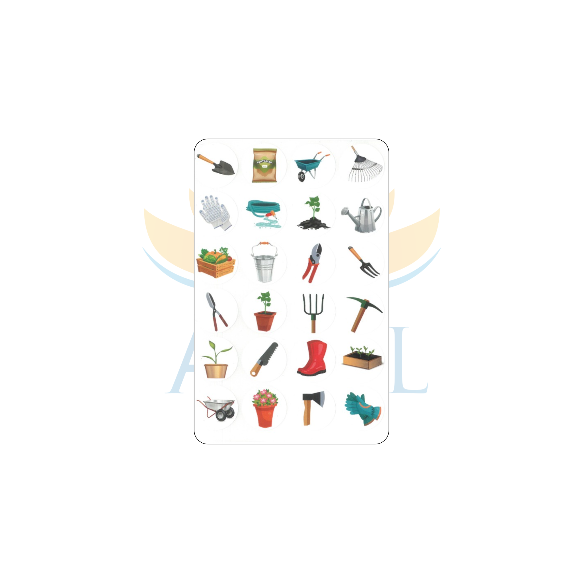 מדבקות 15135 כלי גינה