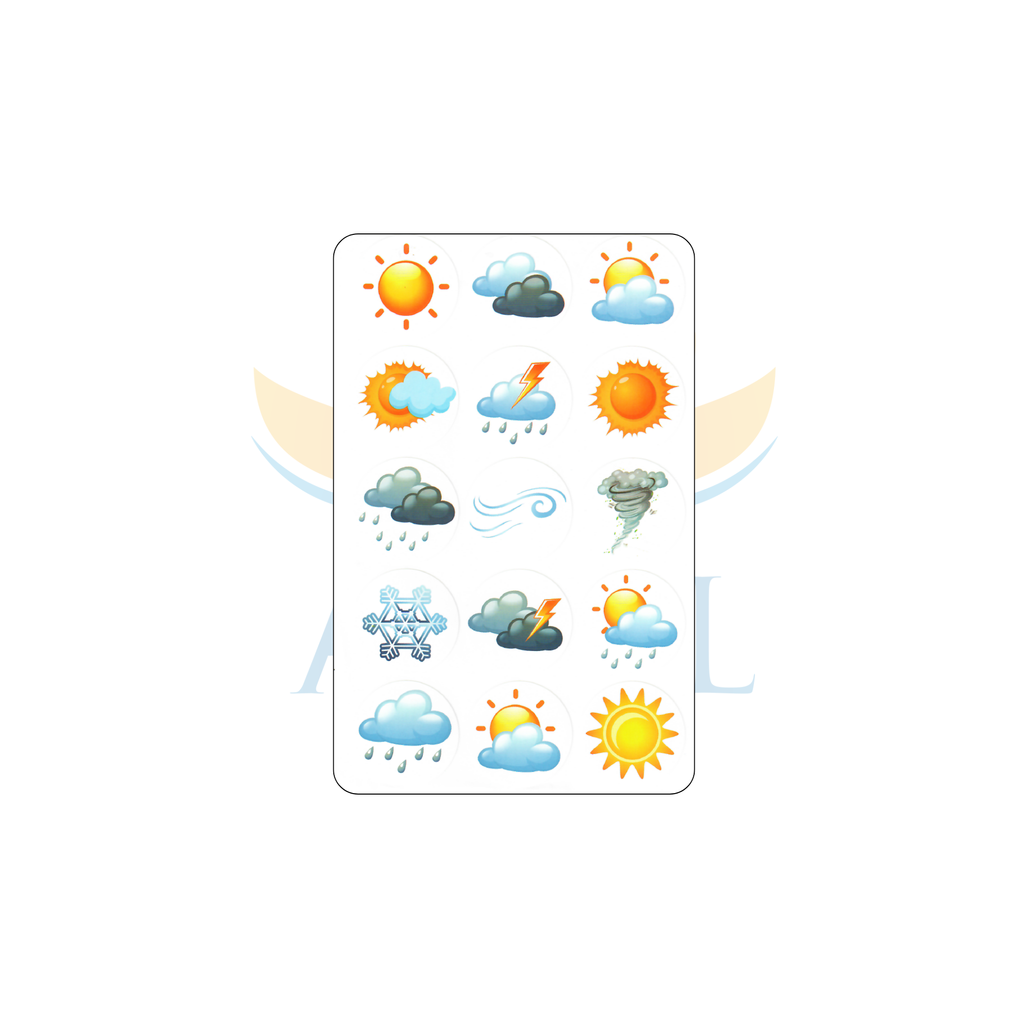 מדבקות 15259 מזג האוויר