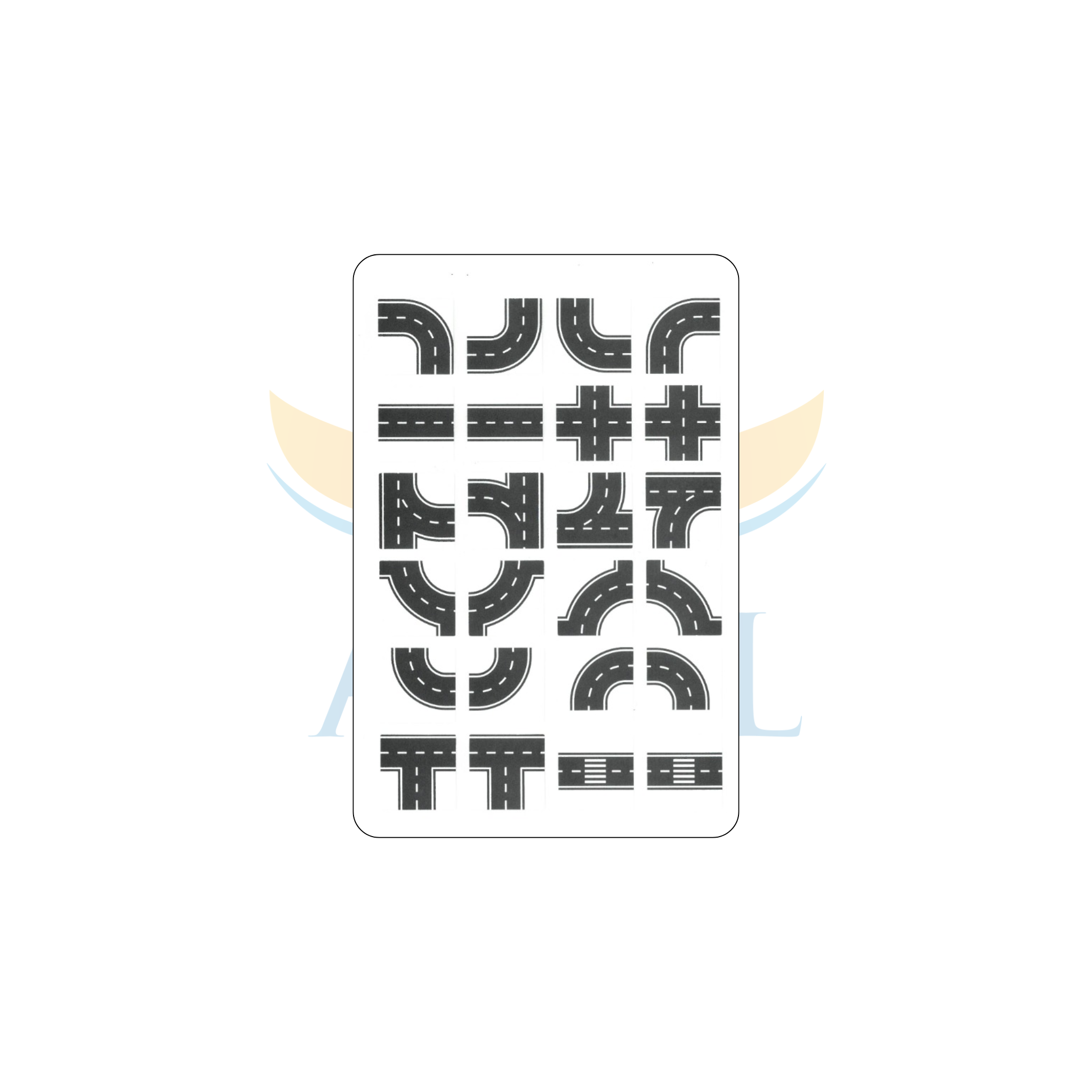 מדבקות 15265 מרובעות כבישים