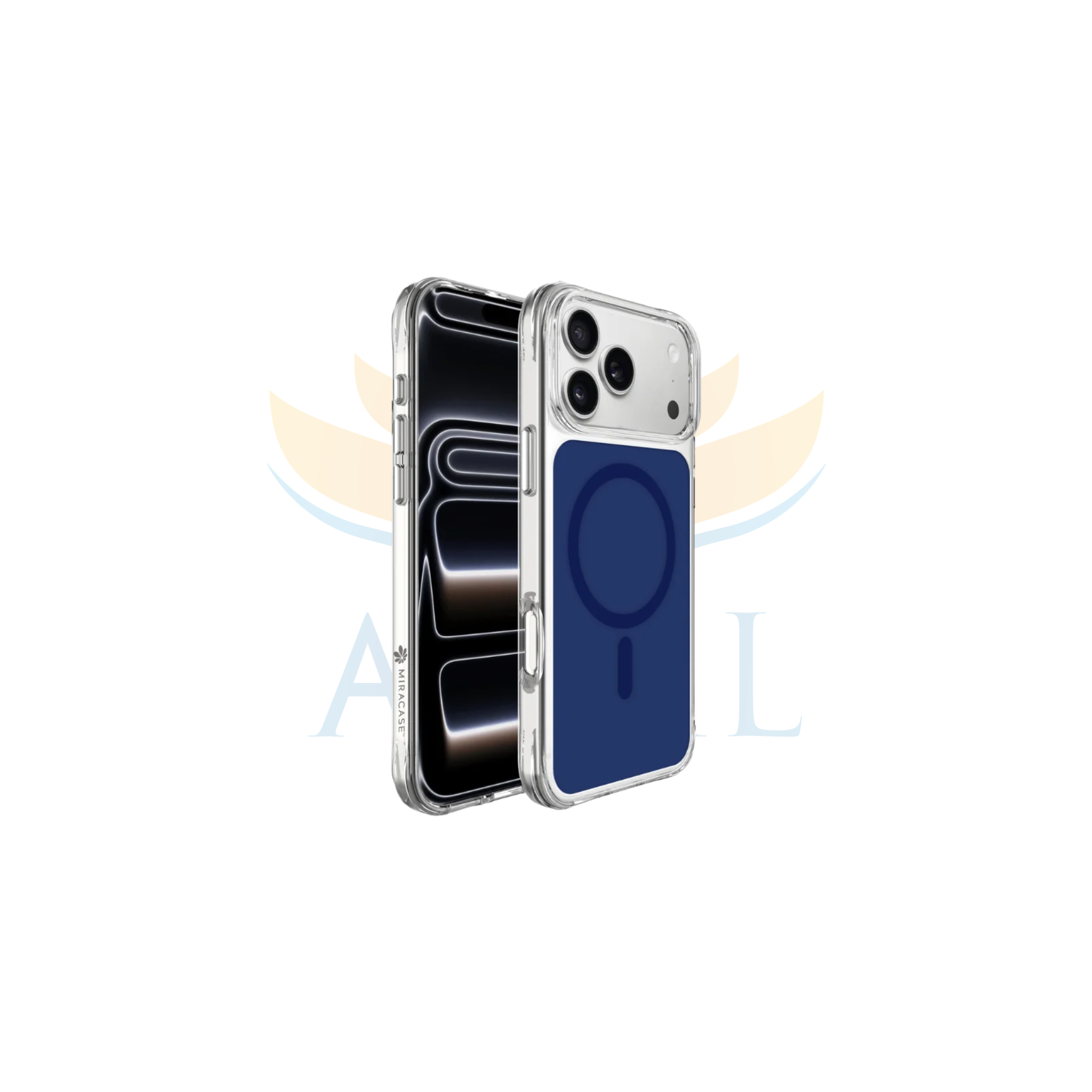 כיסוי ל-iPhone 17 Pro Max בצבע אפור דגם MIRAGRID מבית Miracase