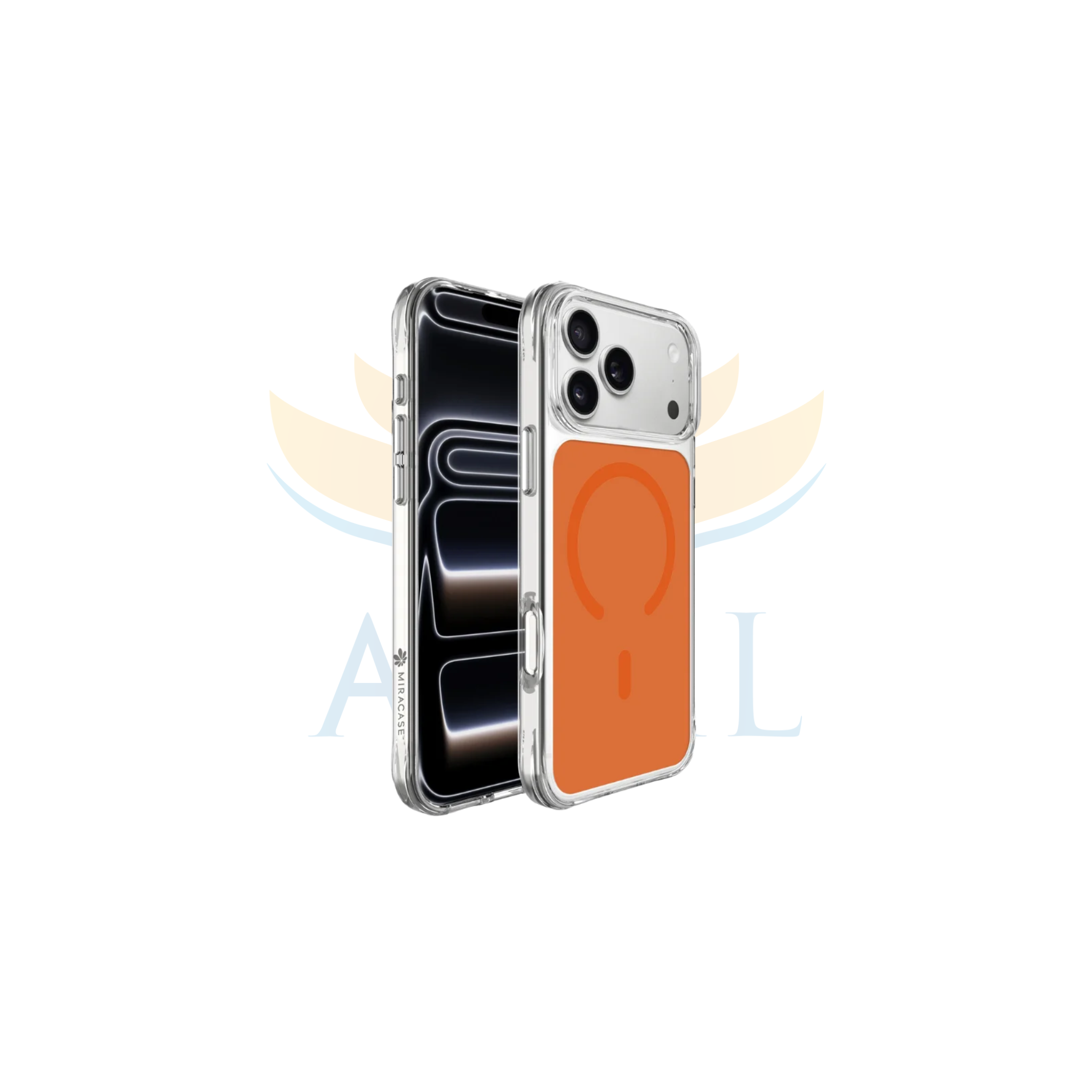 כיסוי ל-iPhone 17 Pro Max בצבע אפור דגם MIRAGRID מבית Miracase