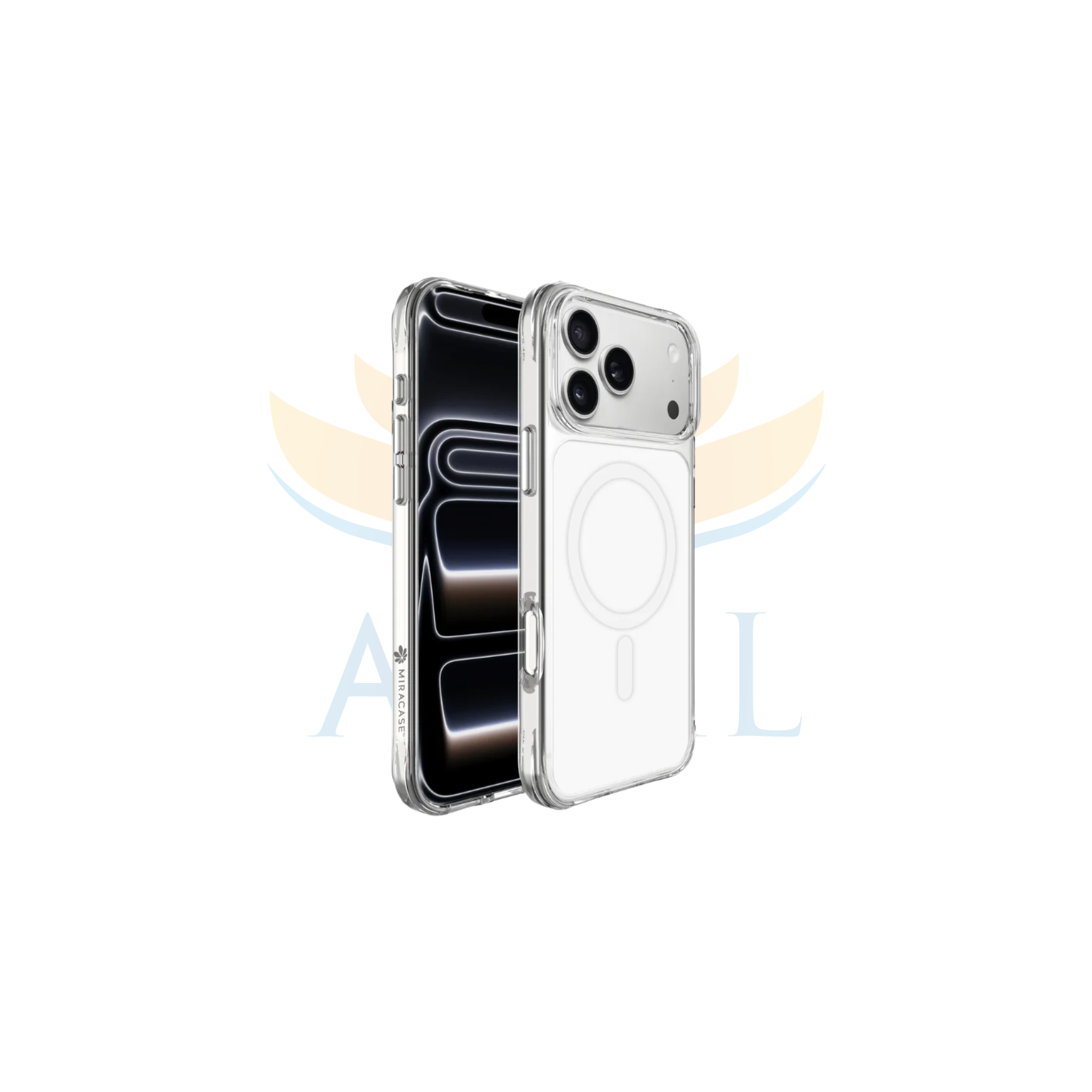 כיסוי ל-iPhone 17 Pro Max בצבע אפור דגם MIRAGRID מבית Miracase