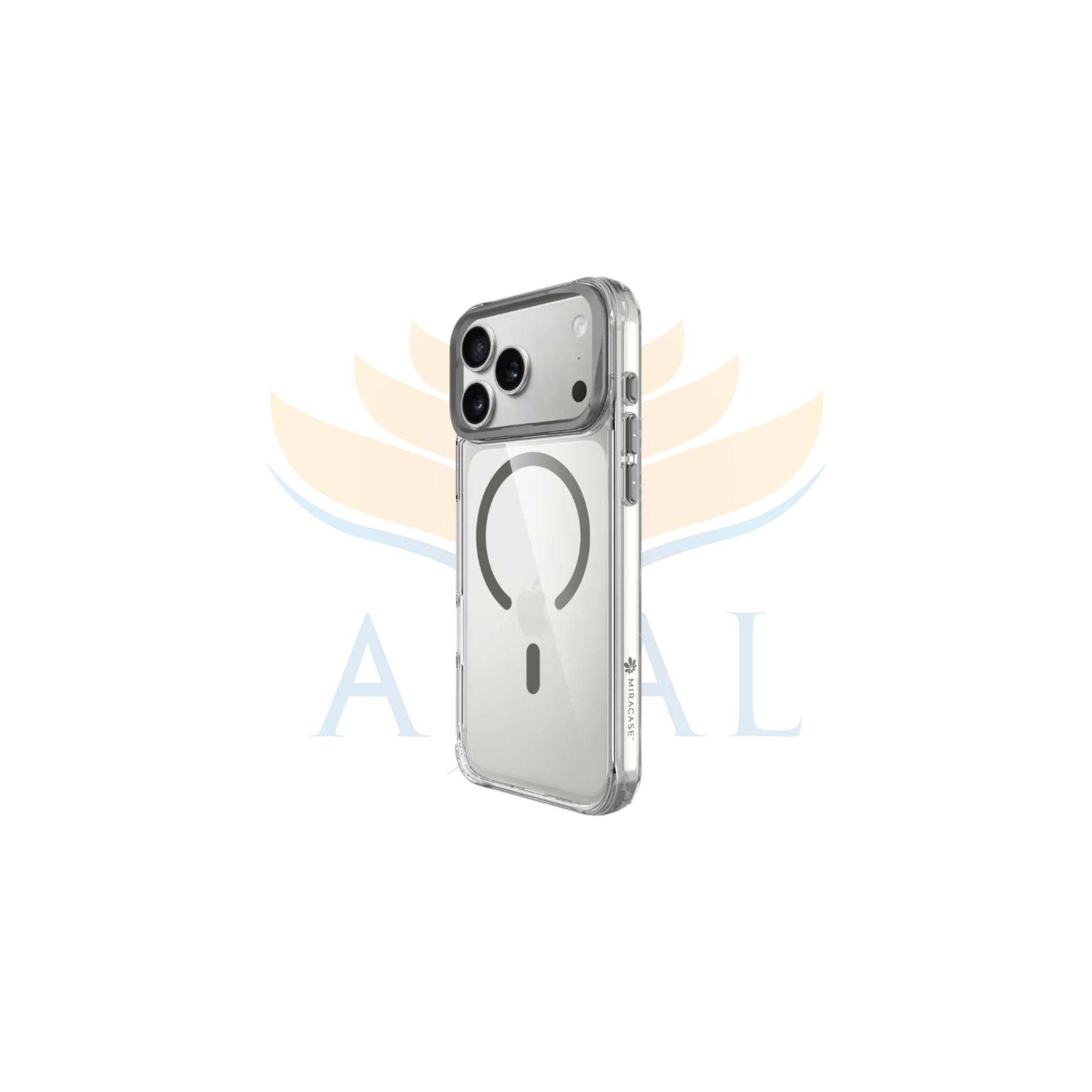 כיסוי ל-iPhone 17 Pro Max בצבע אפור דגם MIRAHOLD מבית Miracase