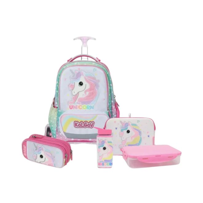 מארז X-Fix trolley Unicorn ורוד