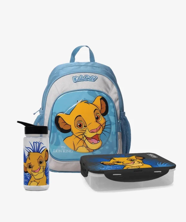 סט תיק גן נועם כחול/אפור LION KING