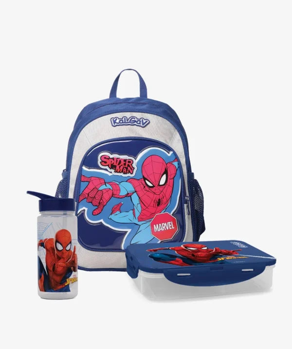 סט תיק גן נועם כחול כהה/אפור SPIDERMAN