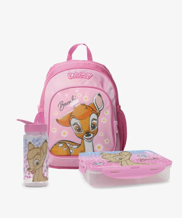 סט תיק גן נועם ורוד בהיר BAMBI