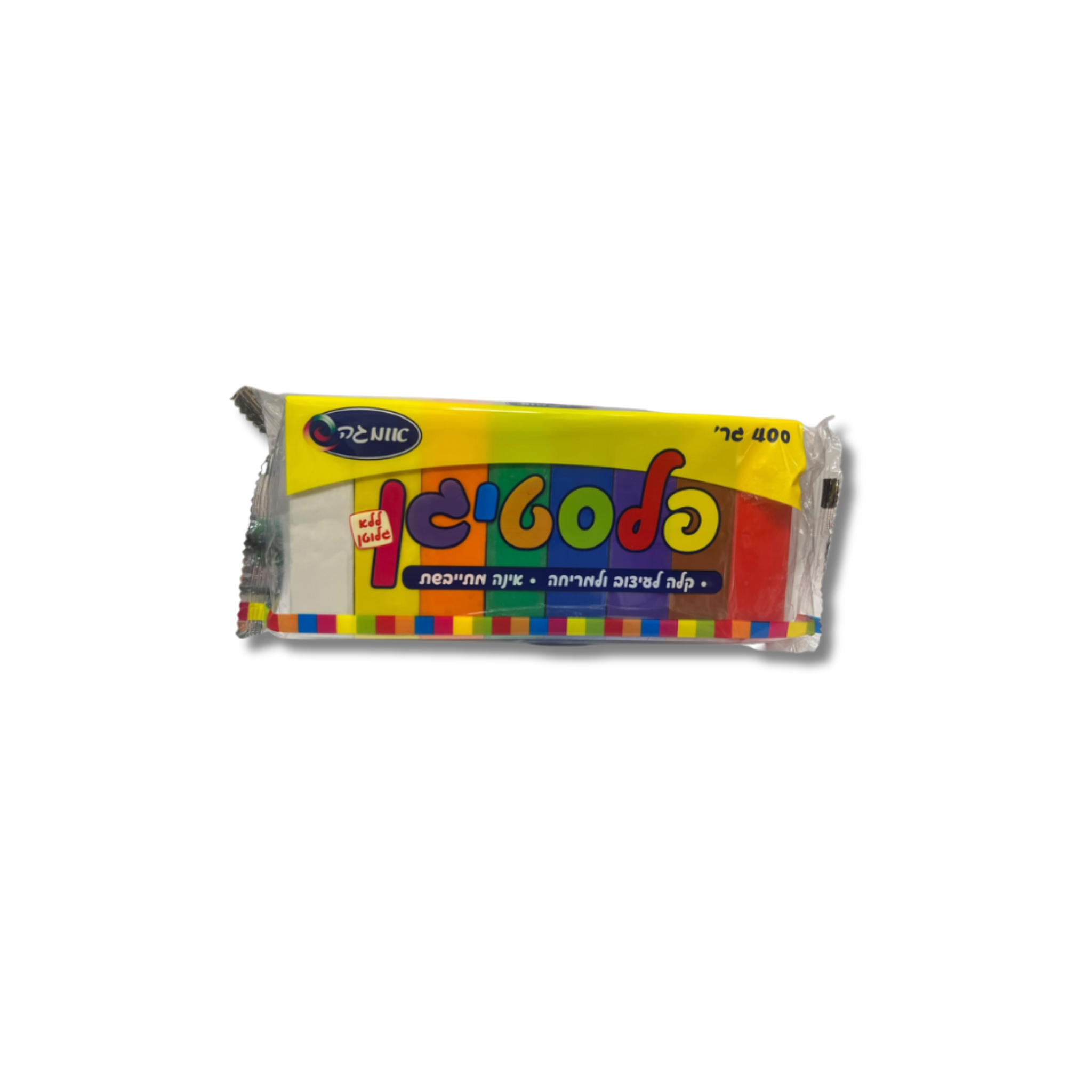 פלסטלינה 8 צבעים 400 גרם