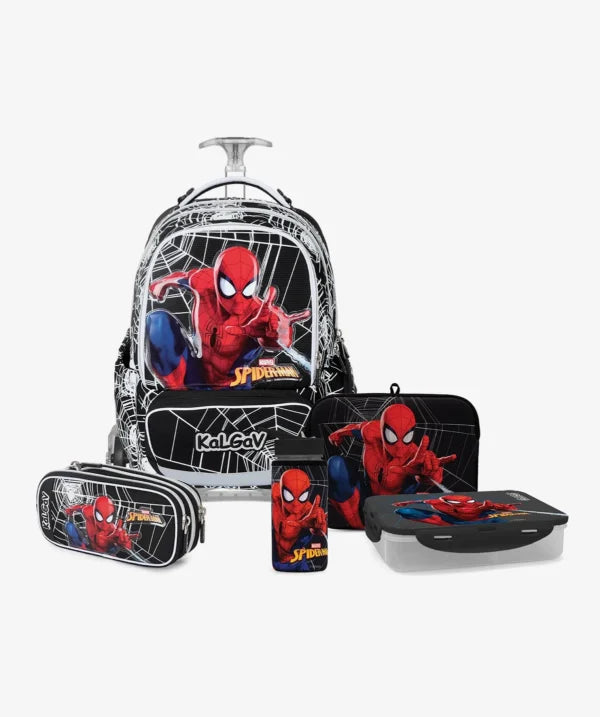 סט T.Schoolbag Spiderman שחור