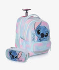 ITrolly + קלמר Stitch תכלת/ורוד